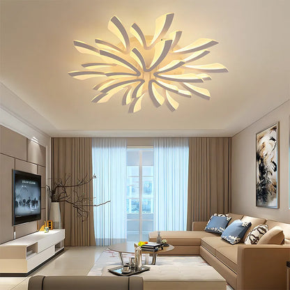 Acrylic Petal Nordic Flush Mount Ceiling Light | Acriva