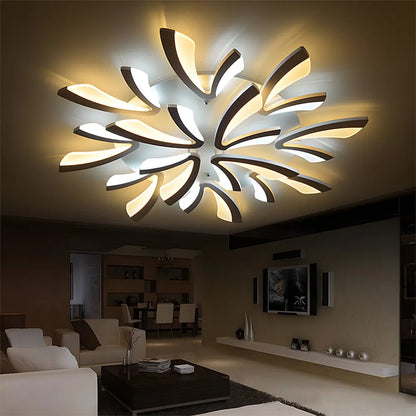 Acrylic Petal Nordic Flush Mount Ceiling Light | Acriva