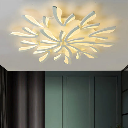 Acrylic Petal Nordic Flush Mount Ceiling Light | Acriva