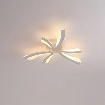 Acrylic Petal Nordic Flush Mount Ceiling Light | Acriva