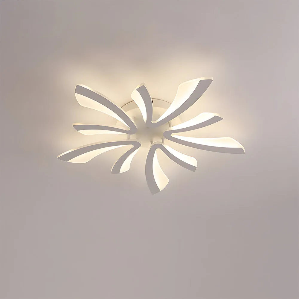 Acrylic Petal Nordic Flush Mount Ceiling Light | Acriva