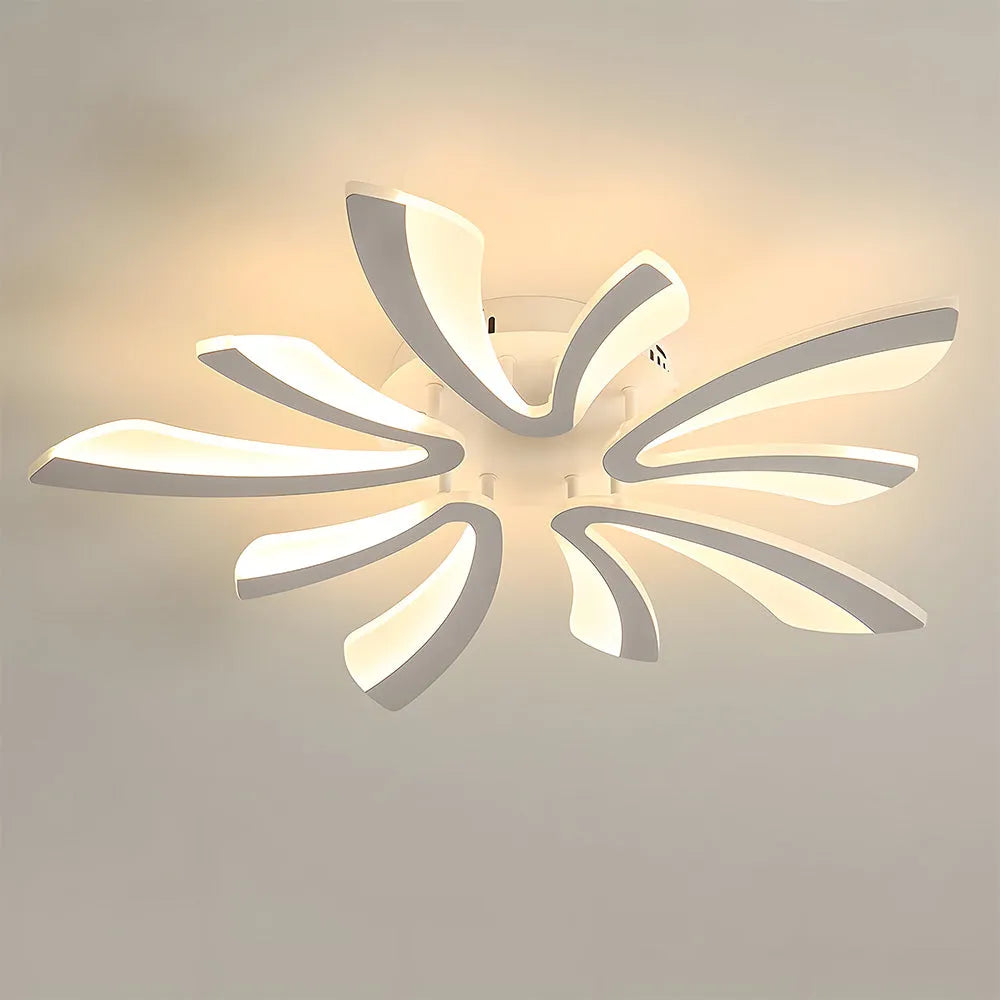 Acrylic Petal Nordic Flush Mount Ceiling Light | Acriva