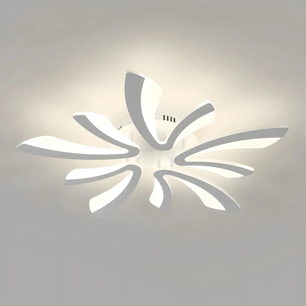 Acrylic Petal Nordic Flush Mount Ceiling Light | Acriva