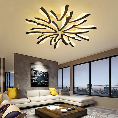 Acrylic Petal Nordic Flush Mount Ceiling Light | Acriva