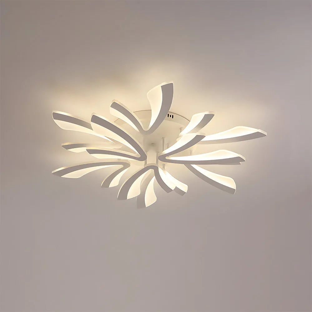Acrylic Petal Nordic Flush Mount Ceiling Light | Acriva
