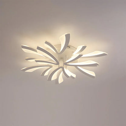 Acrylic Petal Nordic Flush Mount Ceiling Light | Acriva