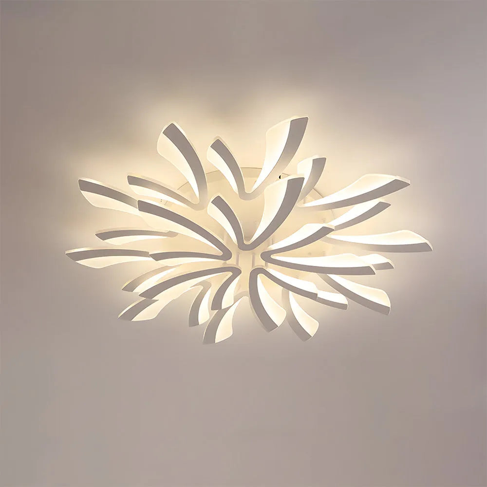 Acrylic Petal Nordic Flush Mount Ceiling Light | Acriva