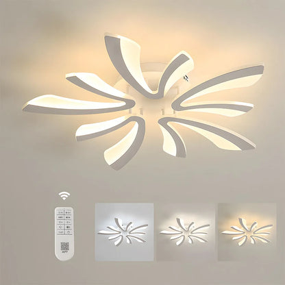 Acrylic Petal Nordic Flush Mount Ceiling Light | Acriva