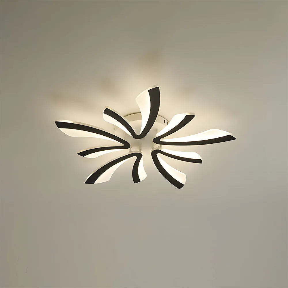 Acrylic Petal Nordic Flush Mount Ceiling Light | Acriva
