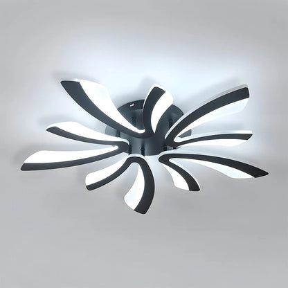 Acrylic Petal Nordic Flush Mount Ceiling Light | Acriva