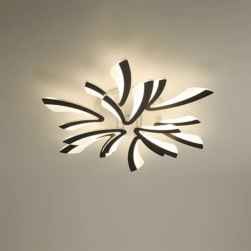 Acrylic Petal Nordic Flush Mount Ceiling Light | Acriva
