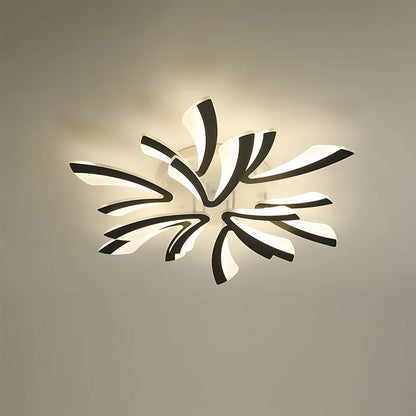 Acrylic Petal Nordic Flush Mount Ceiling Light | Acriva