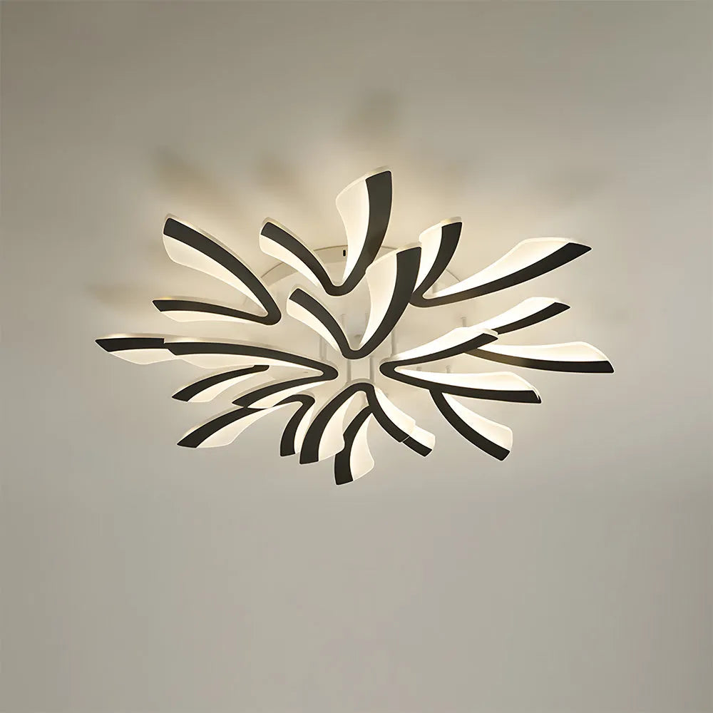 Acrylic Petal Nordic Flush Mount Ceiling Light | Acriva