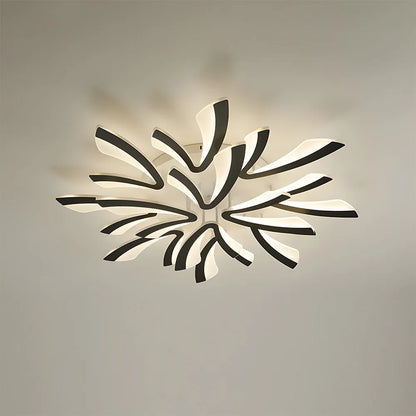 Acrylic Petal Nordic Flush Mount Ceiling Light | Acriva