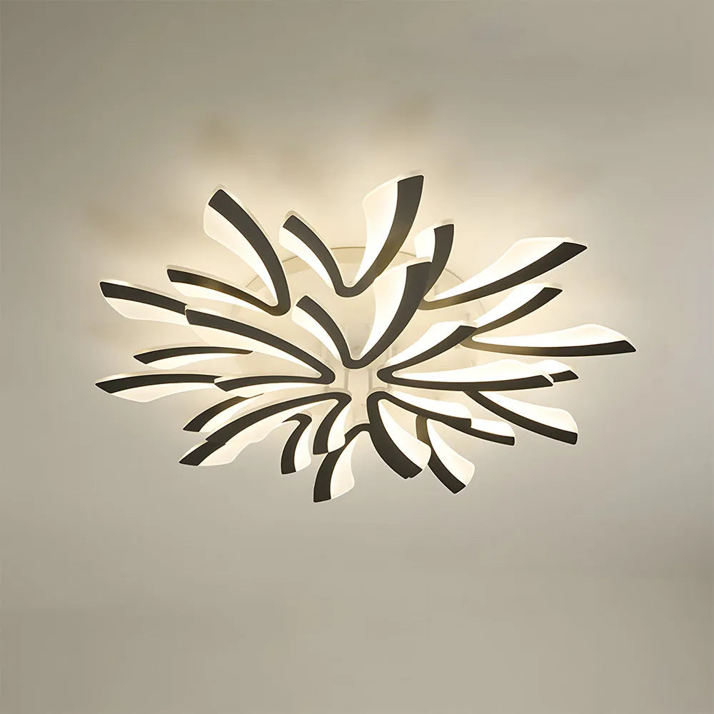 Acrylic Petal Nordic Flush Mount Ceiling Light | Acriva