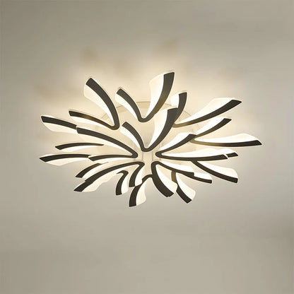 Acrylic Petal Nordic Flush Mount Ceiling Light | Acriva