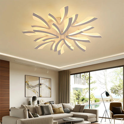 Acrylic Petal Nordic Flush Mount Ceiling Light | Acriva