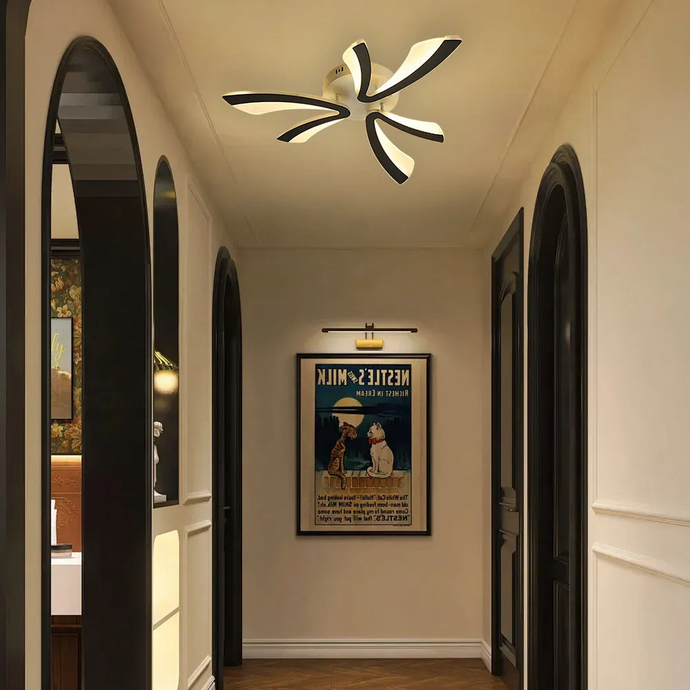 Acrylic Petal Nordic Flush Mount Ceiling Light | Acriva