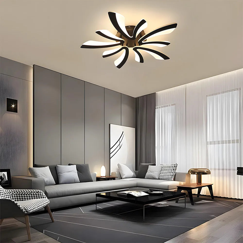 Acrylic Petal Nordic Flush Mount Ceiling Light | Acriva