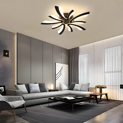 Acrylic Petal Nordic Flush Mount Ceiling Light | Acriva