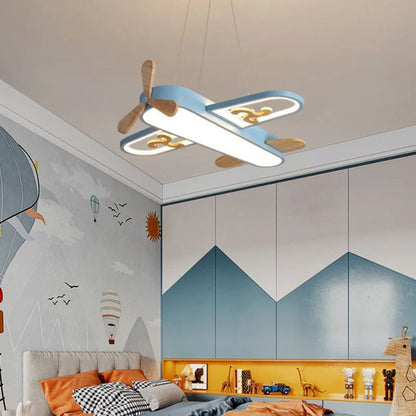 Acrylic Plane Pendant Light for Kids Bedroom LED Design | Zenvora