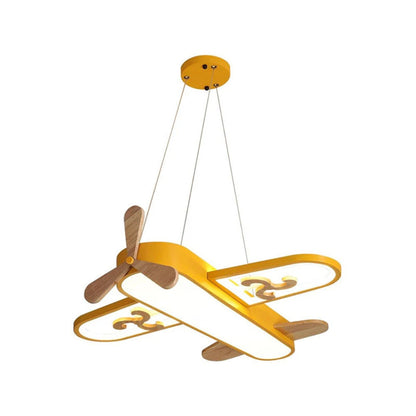 Acrylic Plane Pendant Light for Kids Bedroom LED Design | Zenvora