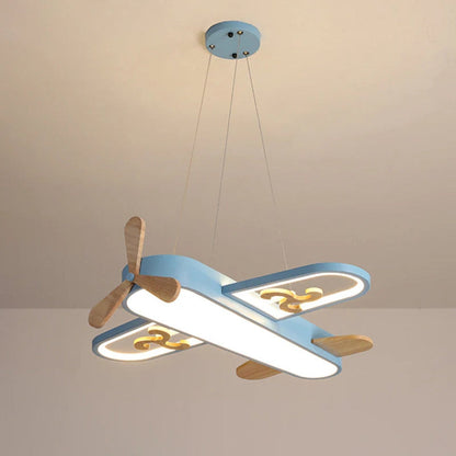 Acrylic Plane Pendant Light for Kids Bedroom LED Design | Zenvora