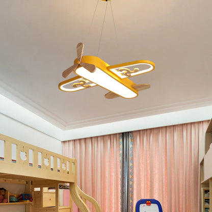 Acrylic Plane Pendant Light for Kids Bedroom LED Design | Zenvora