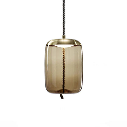 Amber Glass Pendant Light Contemporary Dining Room | Zyntora