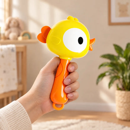 Animal Rattle Toy with Easy Grip Handle for Kids