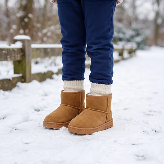 Ankle Height Slip On Winter Boots