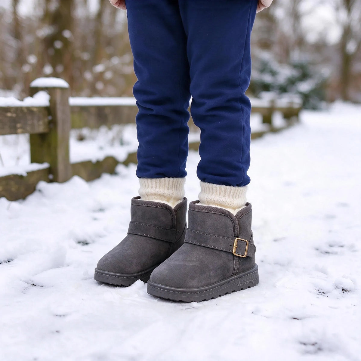 Ankle Height Slip On Winter Boots