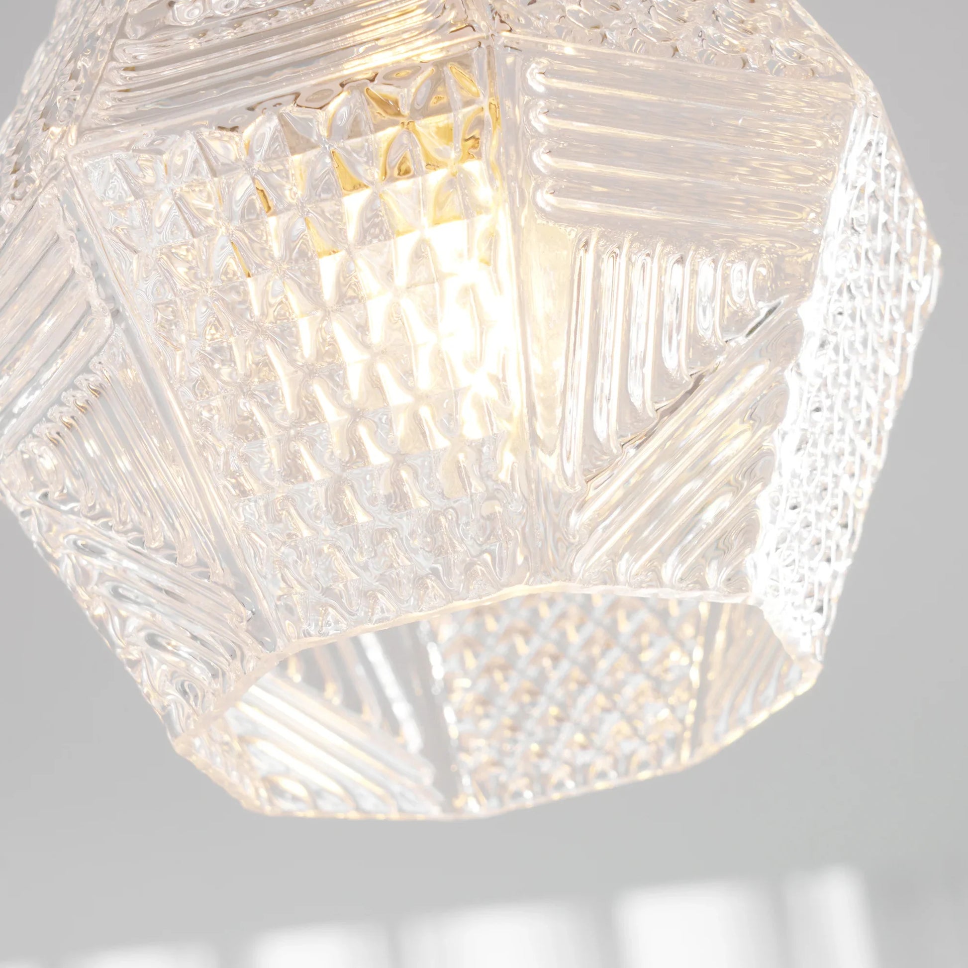Art Deco Brass Glass Ceiling Light Fixture | Olvino