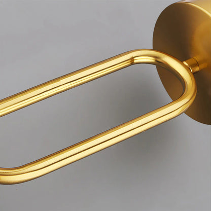 Art Deco Brass Glass Ceiling Light Fixture | Olvino