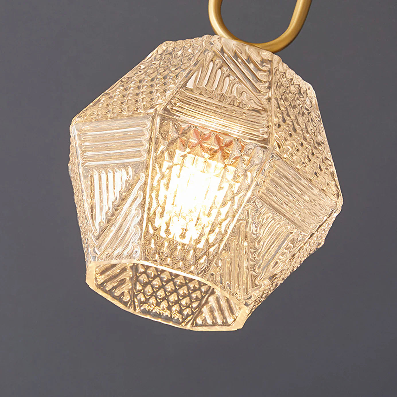 Art Deco Brass Glass Ceiling Light Fixture | Olvino