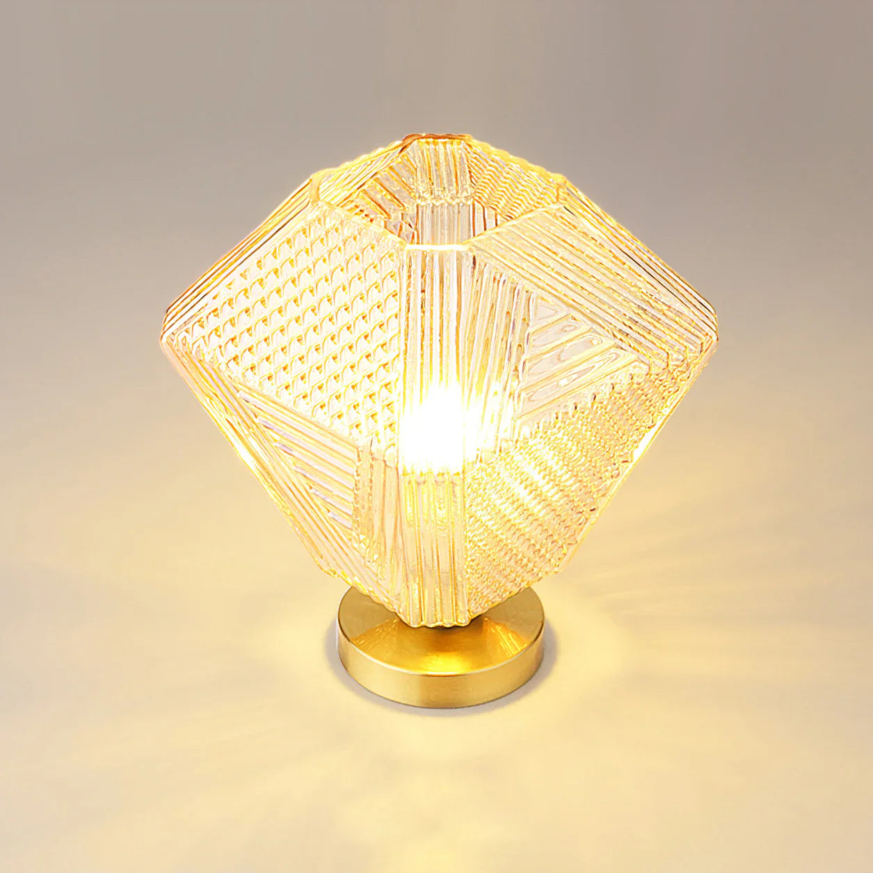 Art Deco Brass Glass Ceiling Light Fixture | Olvino
