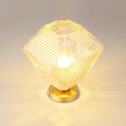 Art Deco Brass Glass Ceiling Light Fixture | Olvino