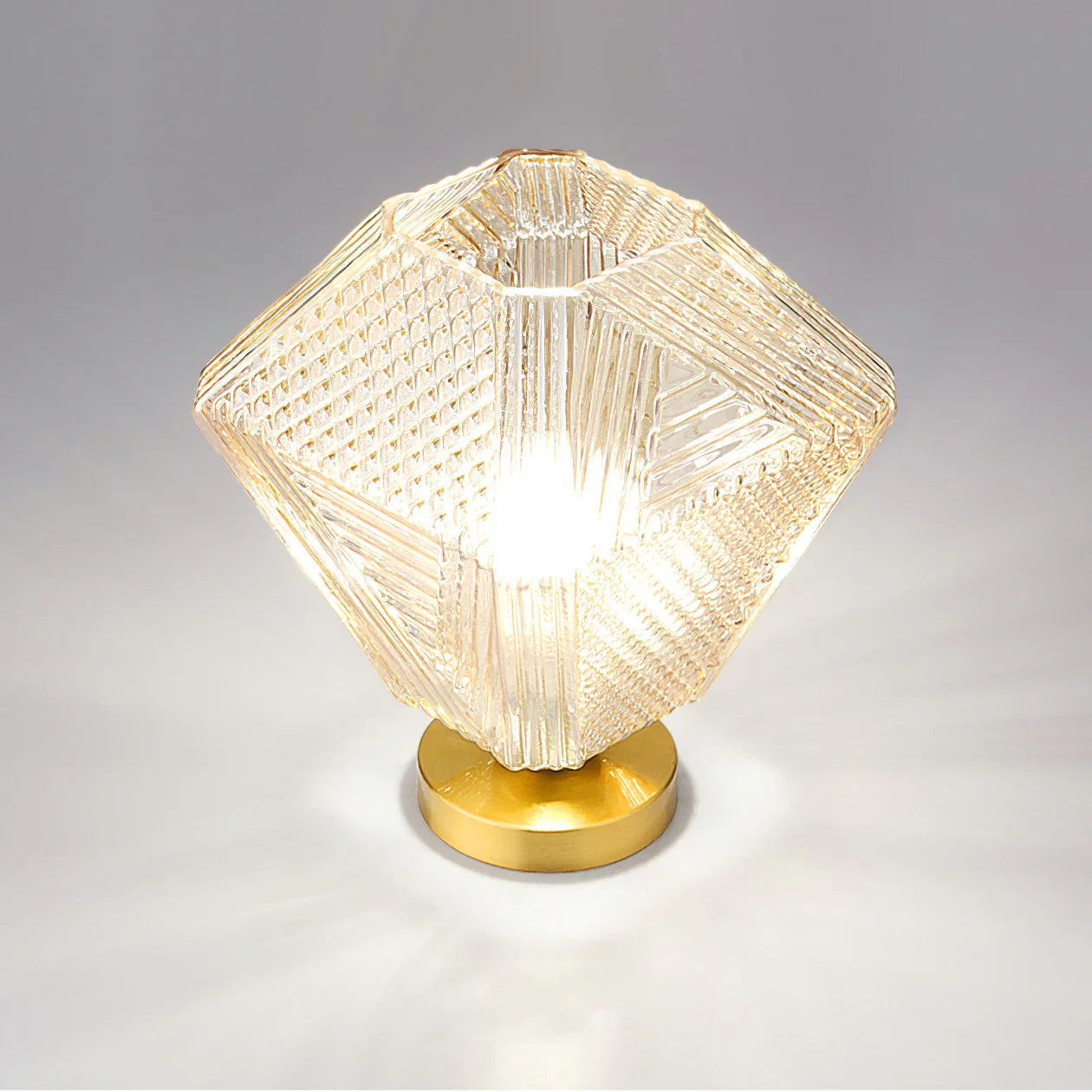 Art Deco Brass Glass Ceiling Light Fixture | Olvino