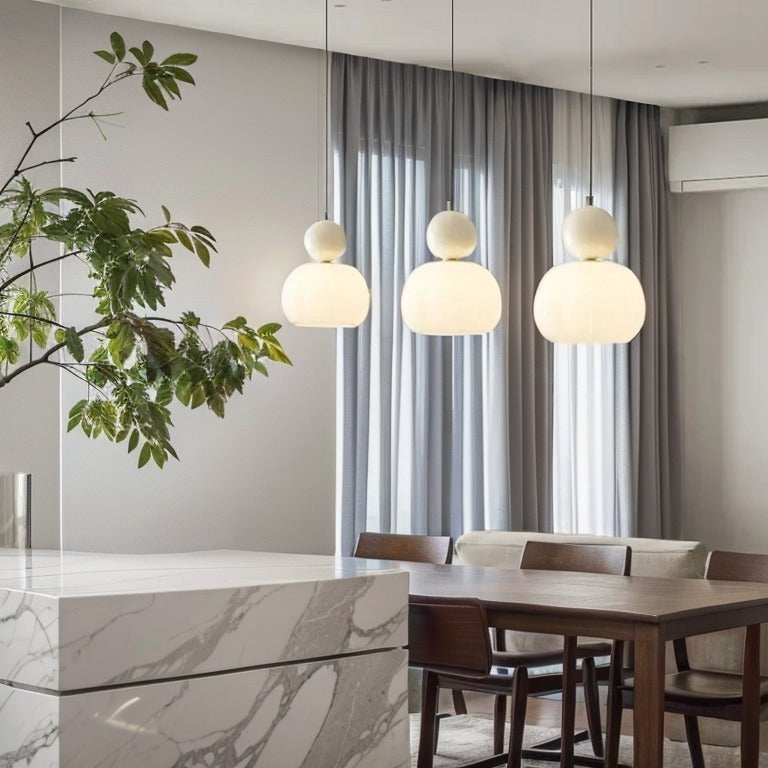 Art Deco Glass Pendant Light With Adjustable LED Modes | Morvian