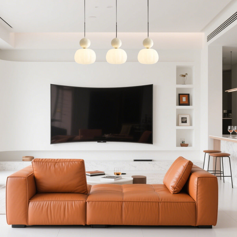 Art Deco Glass Pendant Light With Adjustable LED Modes | Morvian