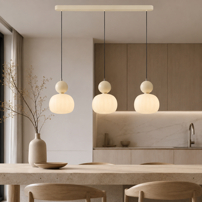 Art Deco Glass Pendant Light With Adjustable LED Modes | Morvian