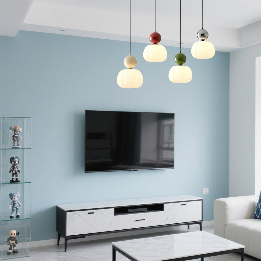 Art Deco Glass Pendant Light With Adjustable LED Modes | Morvian