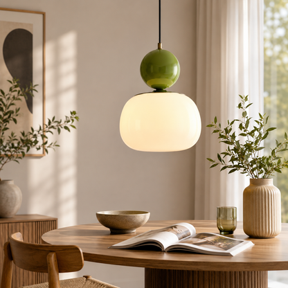Art Deco Glass Pendant Light With Adjustable LED Modes | Morvian