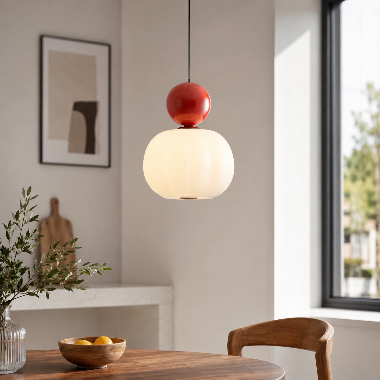 Art Deco Glass Pendant Light With Adjustable LED Modes | Morvian