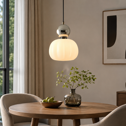 Art Deco Glass Pendant Light With Adjustable LED Modes | Morvian