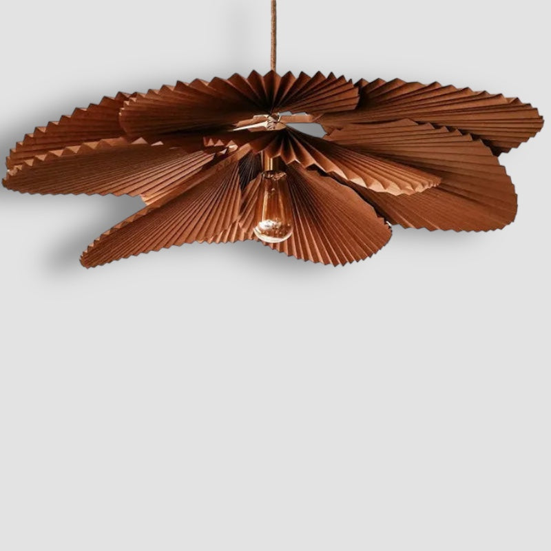 Art Deco Paper Flower Pendant Light with LED Lighting | Zyntara