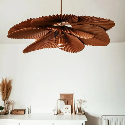 Art Deco Paper Flower Pendant Light with LED Lighting | Zyntara