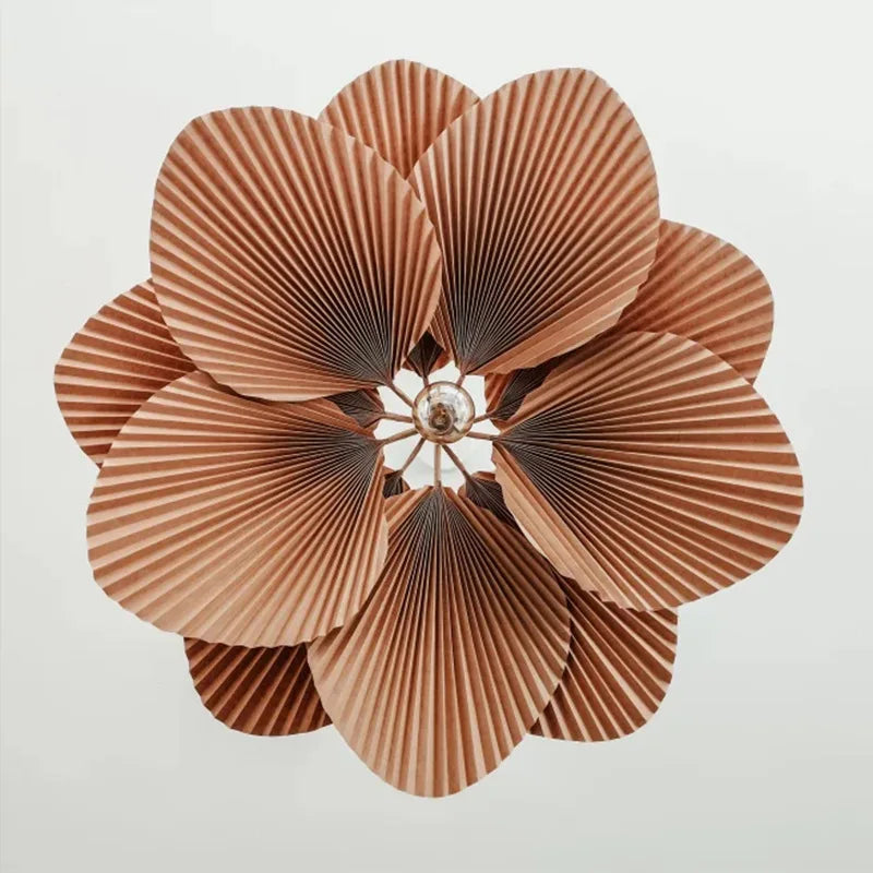 Art Deco Paper Flower Pendant Light with LED Lighting | Zyntara