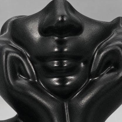 Artistic Human Face Makeup Brush Holder