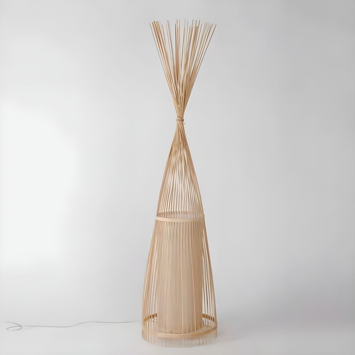 Bamboo Shade Floor Lamp for Soft Ambient Lighting | Norvelle